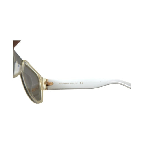 Dolce & Gabbana White Acetate Mirror Lenses DG4356 Sunglasses