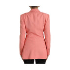 Dolce & Gabbana Pink Polyester Single Breasted Blazer Jacket