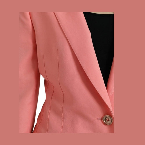 Dolce & Gabbana Pink Polyester Single Breasted Blazer Jacket
