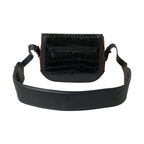Balenciaga Black Exotic Leather Shoulder Crossbody Camera Bag