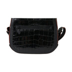 Balenciaga Black Exotic Leather Shoulder Crossbody Camera Bag