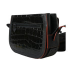 Balenciaga Black Exotic Leather Shoulder Crossbody Camera Bag