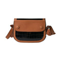 Balenciaga Black Brown Exotic Skin Leather Shoulder Camera Purse Bag