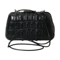 Balenciaga Black Exotic Skin Leather Shoulder Crossbody Box Clutch Bag