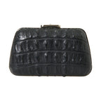 Balenciaga Black Exotic Skin Leather Shoulder Crossbody Box Clutch Bag