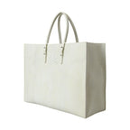 Balenciaga White Yellow Exotic Skin Leather Shopping Tote PAPIER Bag