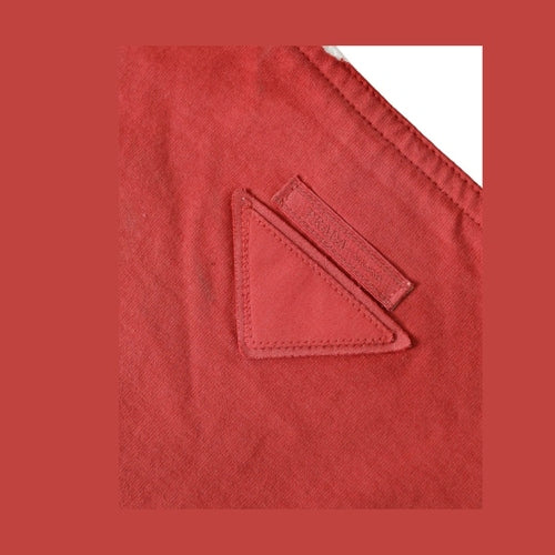 Prada Red Jersey Fabric Logo Shoulder Shopping Tote Bag