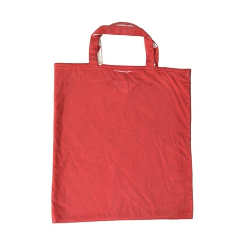 Prada Red Jersey Fabric Logo Shoulder Shopping Tote Bag
