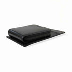Dolce & Gabbana Wallet Black Horse Leather Zip Logo Cross Body Phone Slot