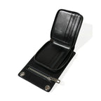 Dolce & Gabbana Wallet Black Horse Leather Zip Logo Cross Body Phone Slot
