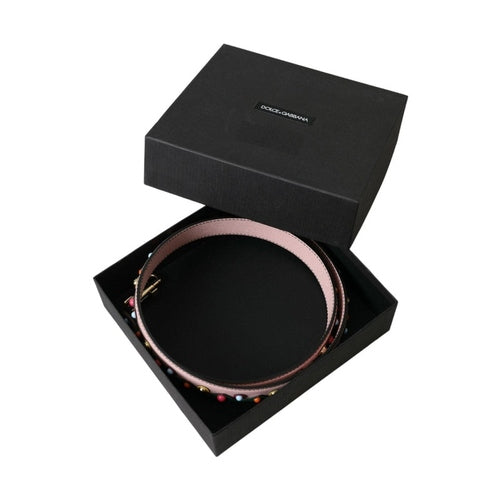 Dolce & Gabbana Pink Leather Handbag Accessory Shoulder Strap