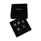 Dolce & Gabbana Gold Brass ROYAL Enamel Set of 5 Ring