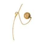 Dolce & Gabbana Gold Brass Chain Dog Heart Pendant Charm Necklace