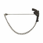 Dolce & Gabbana Brass Copper Silk Revolver Gun Men Brooch Lapel Pin