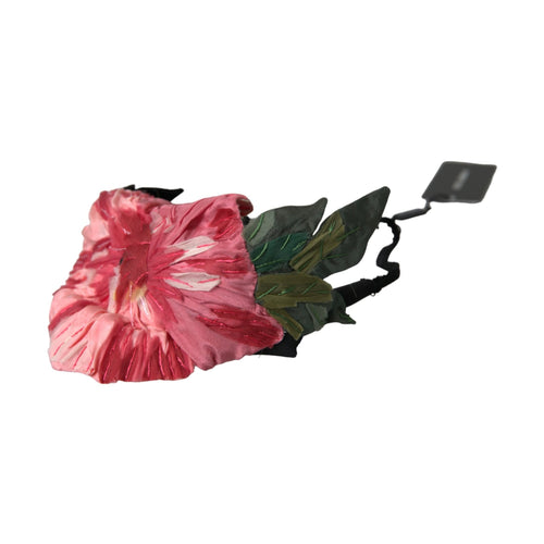 Dolce & Gabbana Black Viscose White Hair Parrucchiera Headband Diadem