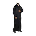 Dolce & Gabbana Black Polyester Hooded Long Windbreaker Jacket