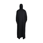 Dolce & Gabbana Black Polyester Hooded Long Windbreaker Jacket
