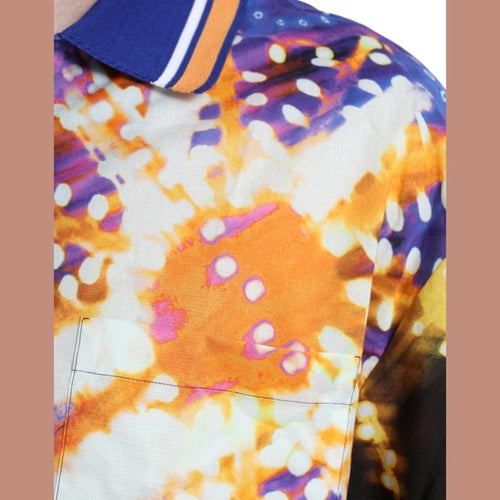 Dolce & Gabbana Multicolor Luminarie Print Cotton Casual Shirt
