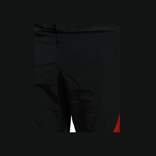 Dolce & Gabbana Black Red Leopard Print Nylon Jogger Pants