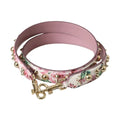 Dolce & Gabbana Pink Floral Handbag Accessory Shoulder Strap