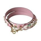 Dolce & Gabbana Pink Floral Handbag Accessory Shoulder Strap