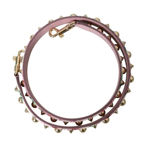 Dolce & Gabbana Pink Floral Handbag Accessory Shoulder Strap