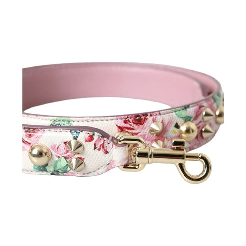 Dolce & Gabbana Pink Floral Handbag Accessory Shoulder Strap