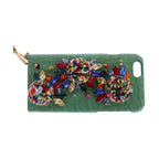 Dolce & Gabbana Multicolor AGNESE Straw Crystal  Pom Pom Bag