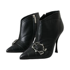 Dolce & Gabbana Black Devotion Quilted Buckled Boots Shoes