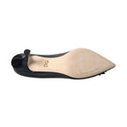 Dolce & Gabbana Black Leather BOOM Patch Heels Pumps Shoes