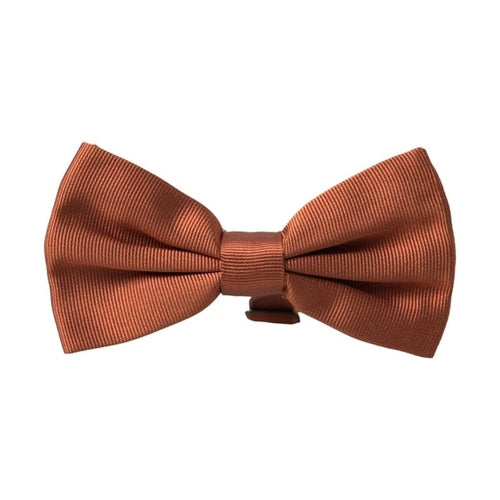 Dolce & Gabbana Brown Silk Adjustable Neck Men Bow Tie