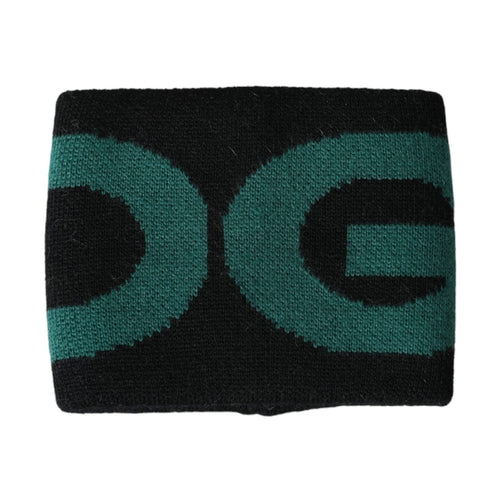 Dolce & Gabbana Black Green Wool Logo #DGMILLENNIALS Wristband