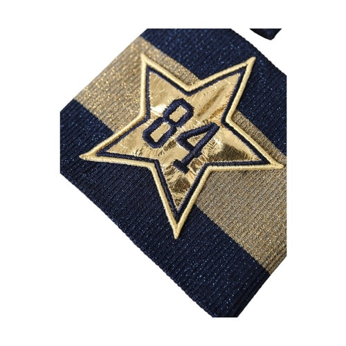 Dolce & Gabbana Black Gold Logo Star 84 Viscose Wristband