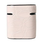 Dolce & Gabbana Light Pink Leather Metal Logo Plaque Airpods Case