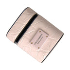 Dolce & Gabbana Light Pink Leather Metal Logo Plaque Airpods Case