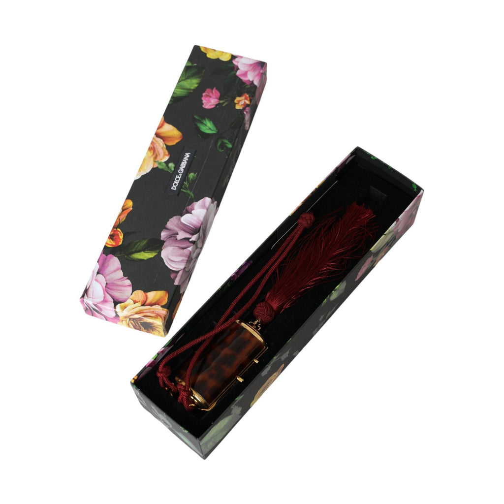 Brown Leopard Mini Mirror Tassel Make Up Holder Bag