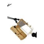 Dolce & Gabbana Beige Exotic Leather Mini Mirror Tassel Make Up Holder Bag