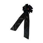 Dolce & Gabbana Black Silk Gold Brass Floral Hair Pin Brooch