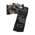 Dolce & Gabbana Black Lace Crystal Handmade Brooch Hair Pin