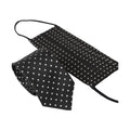 Dolce & Gabbana Black White Polka Dots 100% Silk Necktie Face Mask