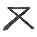 Dolce & Gabbana Black White Polka Dots 100% Silk Necktie Face Mask