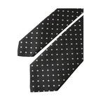 Dolce & Gabbana Black White Polka Dots 100% Silk Necktie Face Mask