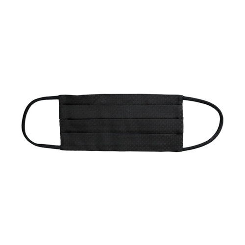 Dolce & Gabbana Black 100% Silk Adjustable Necktie Face Mask