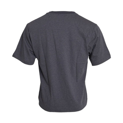 Dolce & Gabbana Gray Cotton Round Neck Short Sleeve T-shirt