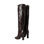Dolce & Gabbana Brown Exotic Leather Heels High Boots Shoes