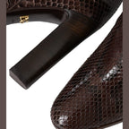 Dolce & Gabbana Brown Exotic Leather Heels High Boots Shoes
