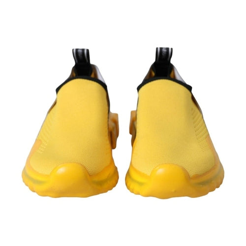 Dolce & Gabbana Yellow Sorrento Slip On Sneakers Women Shoes