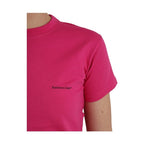 Balenciaga Pink Cotton Crew Neck Short Sleeves Tee T-shirt