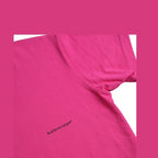 Balenciaga Pink Cotton Crew Neck Short Sleeves Tee T-shirt