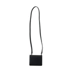 Black Leather Bifold Shoulder Sling Women Wallet